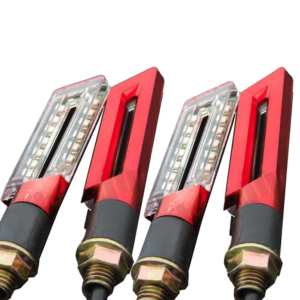 4PCS Motorcycle Turn Signal Light Indicators 15 LED Turn Signals