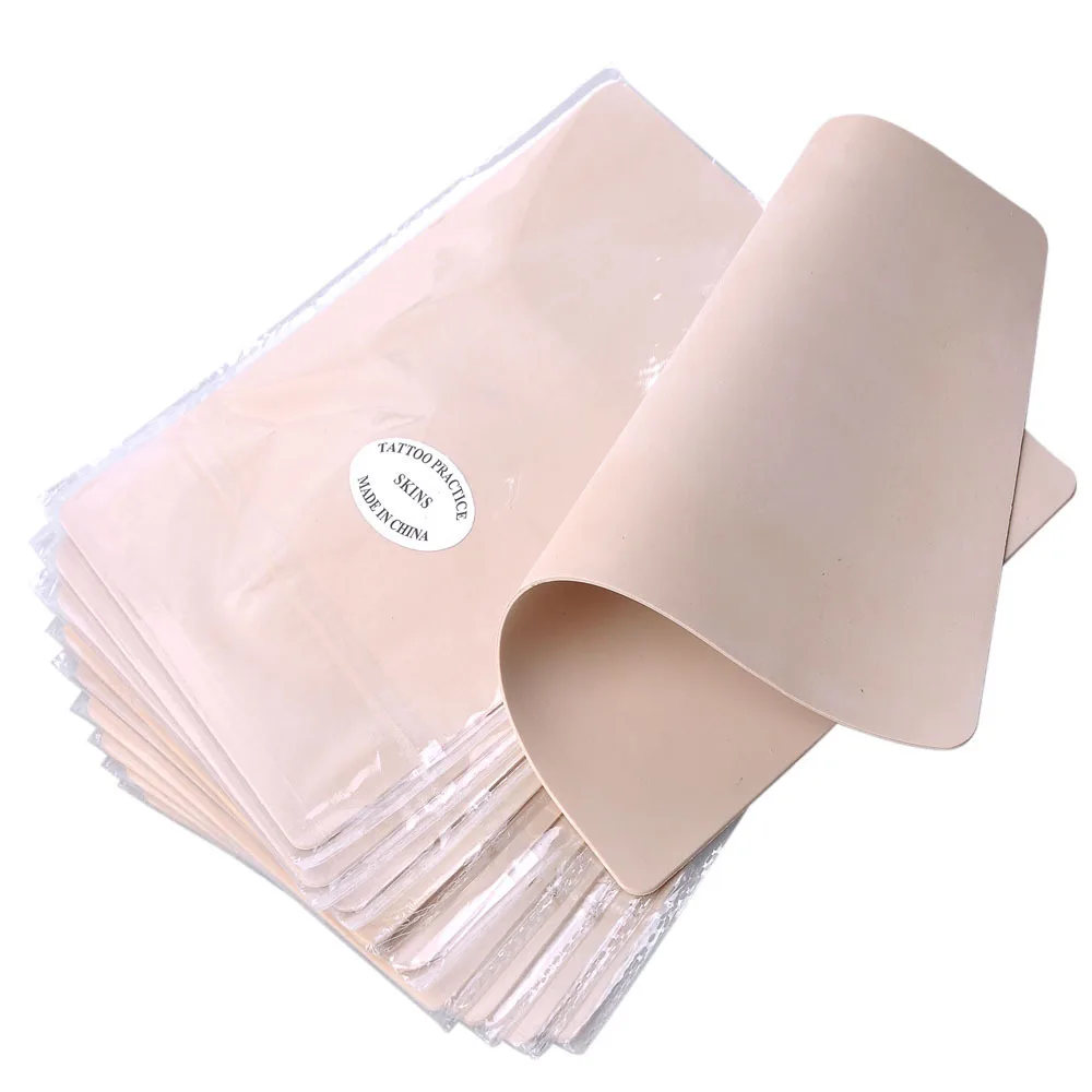 

Free Shipping 10pcs 8x6" Blank Tattoo Practice Skin Sheet for Needle Machine Supply Kit Plain