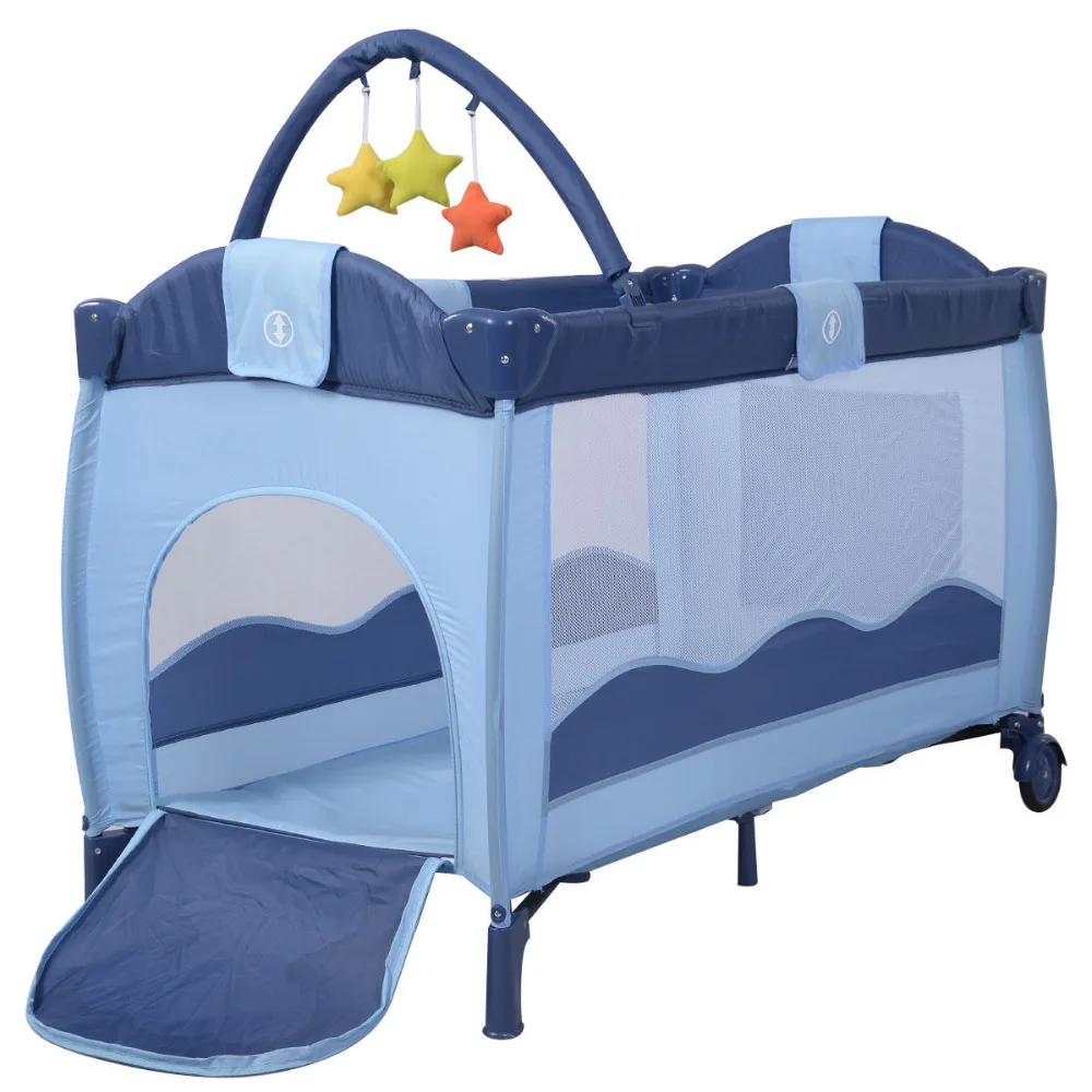 spesifikasi New Baby Crib Playpen Playard Pack Travel Buaian Bayi Tidur Lipat Merah Muda Kopi Hijau Bule BB4397
