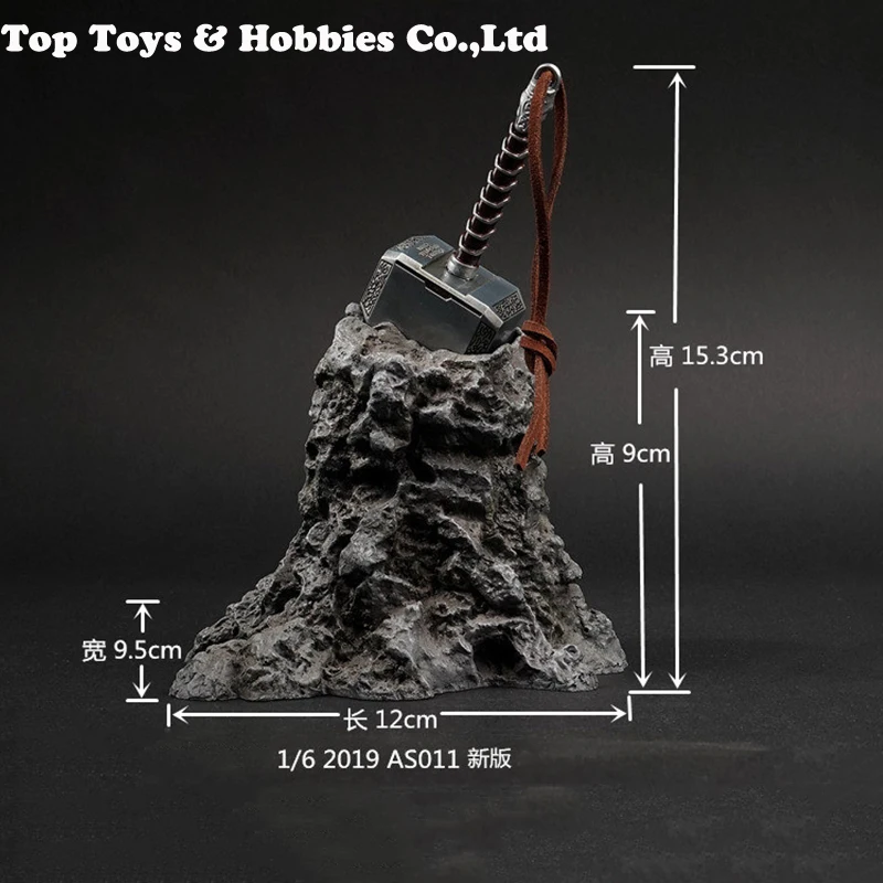 

1/6 scene background model AS011 1/6 Scale Figure Scene Accessories The Avengers Raytheon Thor Hammer Platform