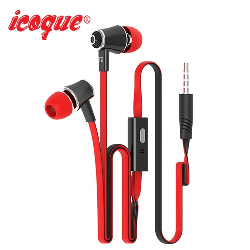 Наушники Icoque проводные с микрофоном 3 5 мм Hi Fi для iPhone 6 Xiaomi Sony|bass earphones|in ear