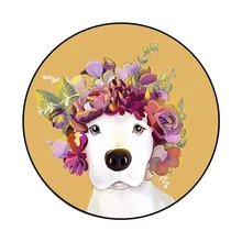 Ouneed напольный ковер, современный набивной Мягкий тканевый круглый ковер, гостиная, детская спальня, милый ковер 28 мая