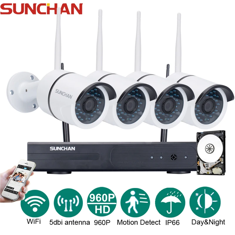 imágenes para Sunchan plug and play hd $ number canales nvr 960 p cctv inalámbrica sistema de Visión Nocturna Al Aire Libre Cámara de Seguridad WIFI En Casa Kit de Vigilancia 1 TB imágenes para Sunchan plug and play hd $ number canales nvr 960 p cctv inalámbrica sistema de Visión Nocturna Al Aire Libre Cámara de Seguridad WIFI En Casa Kit de Vigilancia 1 TB
