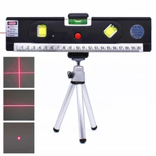 Лазерный уровень 4 в 1 вертикальный горизонт поперечная линия Магнитная измерительная лента выравниватель лазерные маркировочные линии точные оптические инструменты