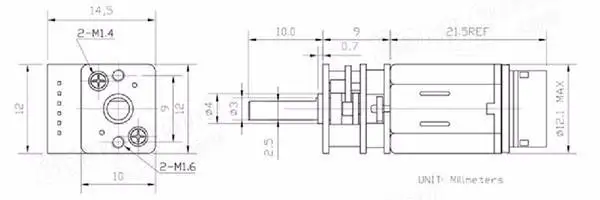 DC6V 90 об/мин N20 энкодер мотор редукторный двигатель DC мотор-редуктор