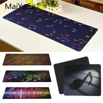

MaiYaCa Hot 2019 Mouse Pad As Christmas Gift Music Notes Cool Large Thicken Comfy Waterproof Gaming Rubber Mouse Pad