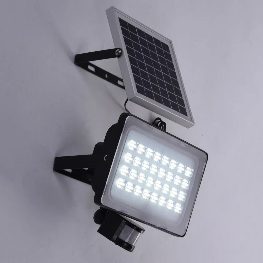 Conduziu a Luz de Inundação Sensor de Movimento Parede do Jardim ao ar Holofote à Prova Lâmpada Solar 50w 12v Pir Sentido Holofotes Ip65 Livre d' Água 10w 20w 30w 17 Lâmpada Solar 10W 20W 30W 50W 12V