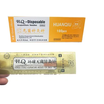 

Global brand sterile acupuncture home needle Chinese medicine copper / steel handle beauty facail body face needles 100pcs/pack