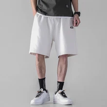 Мужские спортивные шорты, Мужская Уличная одежда в стиле хип-хоп, Свободные повседневные модные короткие шаровары, брюки для бега, спортивные штаны, пляжные шорты