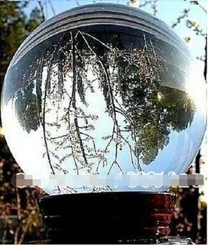 

WBY+++---331+++HOT!WHOLESALE*HUGE ASIAN QUARTZ CLEAR CRYSTAL BALL SPHERE 150MM + STAND