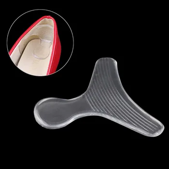 

Anti-slip ergonomically T-shaped Silicone Gel High Heel Shoes Soft Cushions Liner Grip transparent Foot Care Inserts Insole Pad