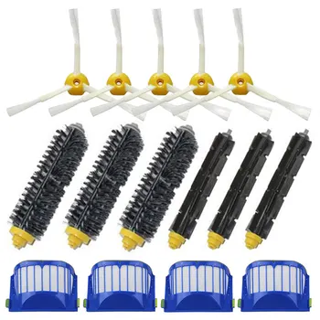 

Replacement 4 Aero Vac Filter+3 set Beater Brush+5 side Brush kit for iRobot Roomba 600 Series 610 620 625 630 650 660