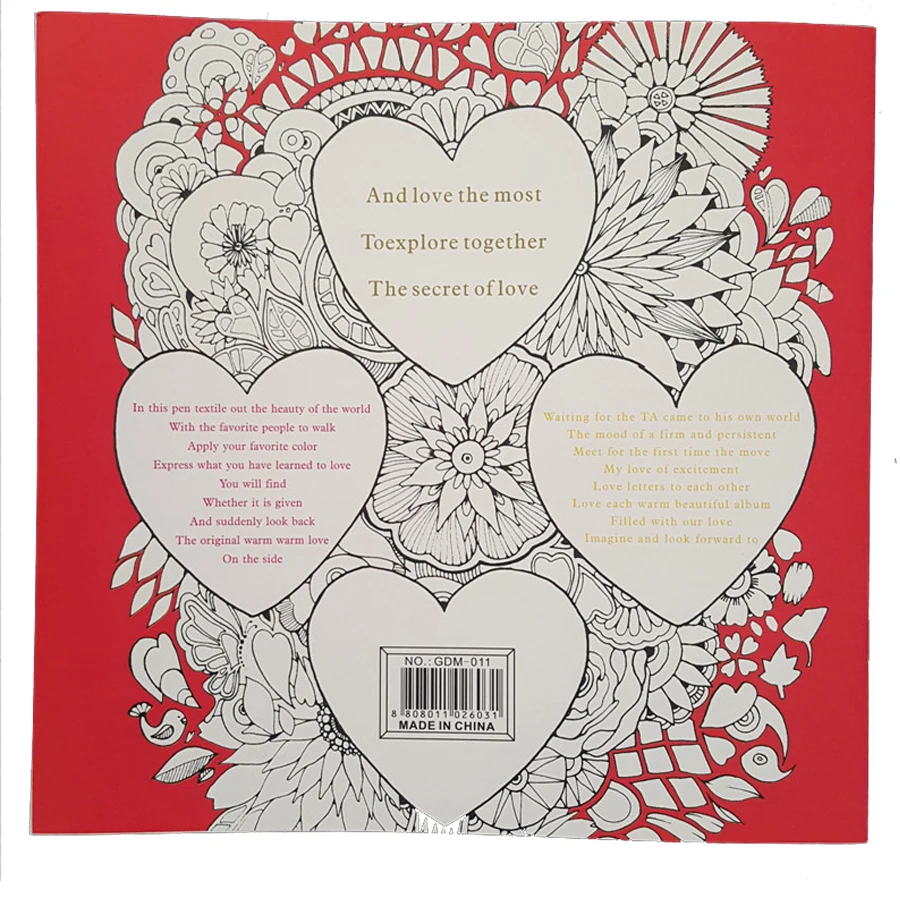 24pages Anti Stress Inky Treasure Love Secret Coloring Books For Children Adult Garden Kill Time Graffiti Painting In From Office
