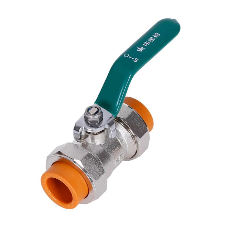 PPR Water Pipe Valve DN15 20 Stainless Steel Hot Melt Double Live Ball