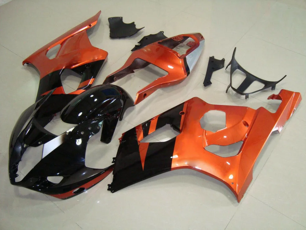 Motorcycle Orange W/Black Complete BodyWork ABS Plastic Injection Molding Fairing For Suzuki GSXR 1000RR GSXR1000RR 2003-2004 | Автомобили