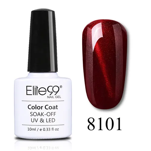 Elite99 Wine Red Cat Eye Gel Nail Polish Magnetic Varnish Soak Off Image Is Loading Elite99 Wine Red Cat Eye Gel Nail Polish