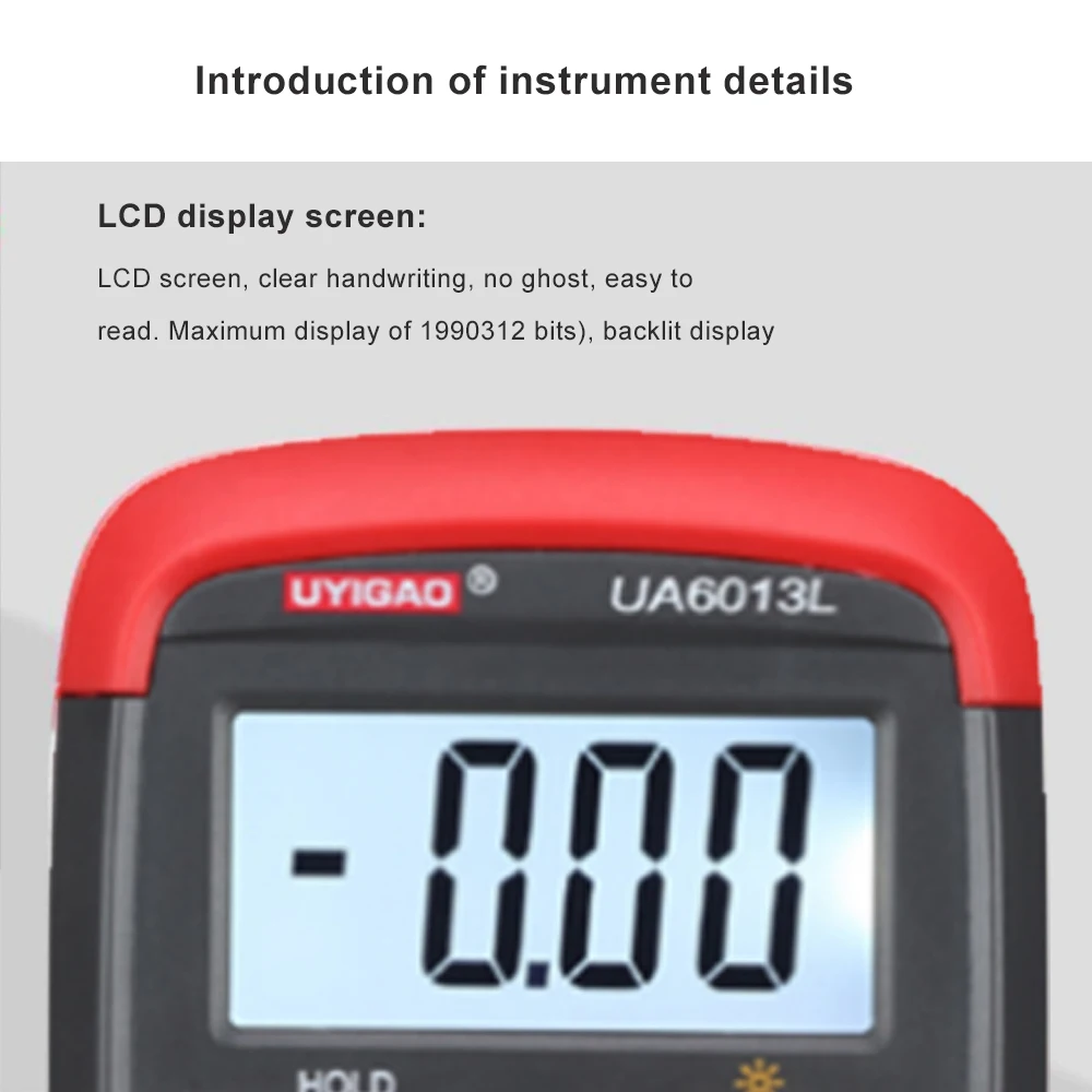UA6013L цифровой автоматический диапазон цифровой ЖК-дисплей конденсатор конденсаторная емкость тест тестер измеритель