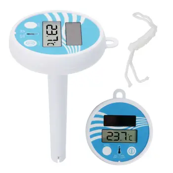 

High Solar Powered Digital Thermometer Swimming Floating Pool Accurate Water Temperature Gauge DOG88