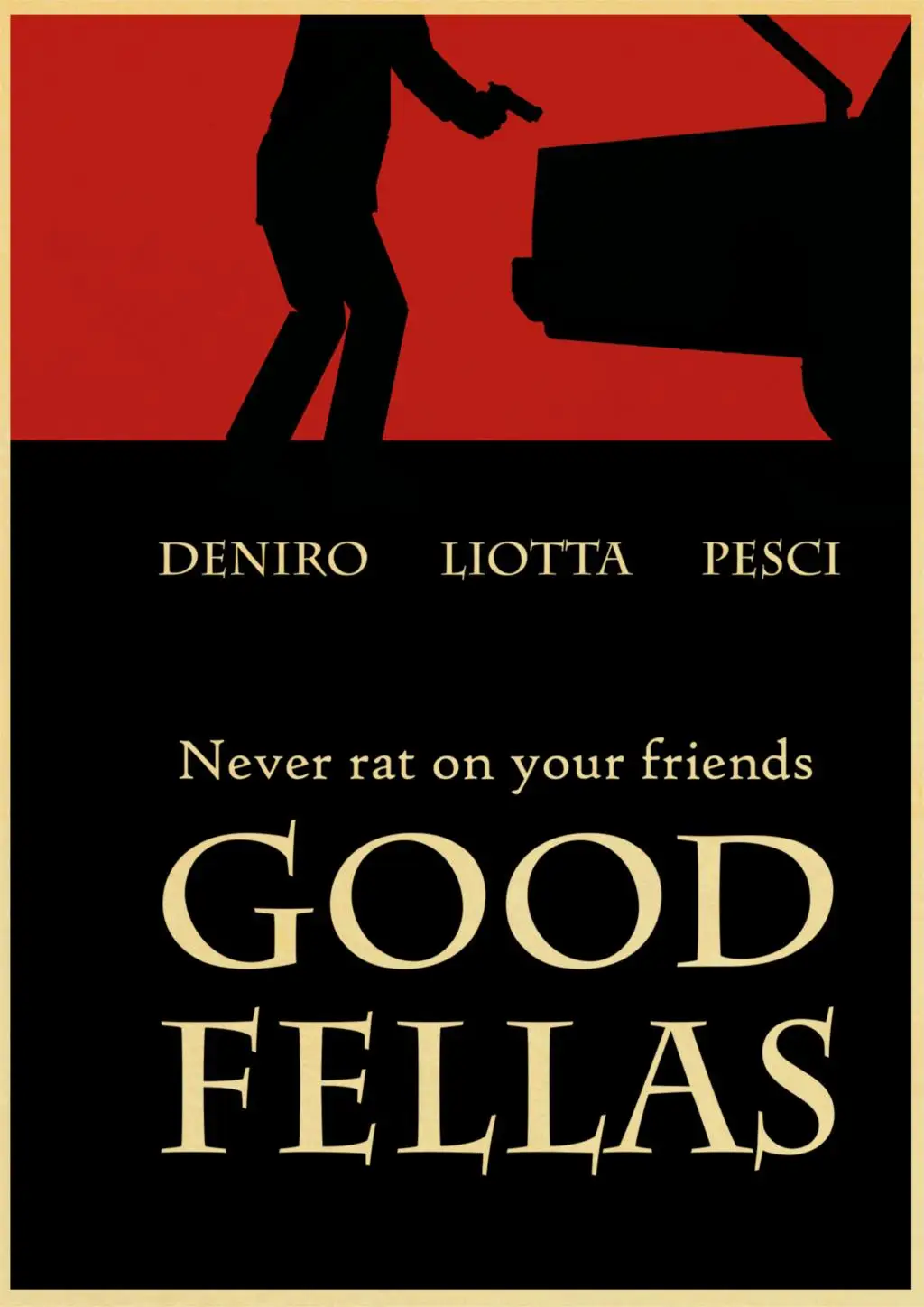 Постер из фильма Goodfellas ретро постер печатает Высокое качество наклейки на стену для гостиной украшения дома