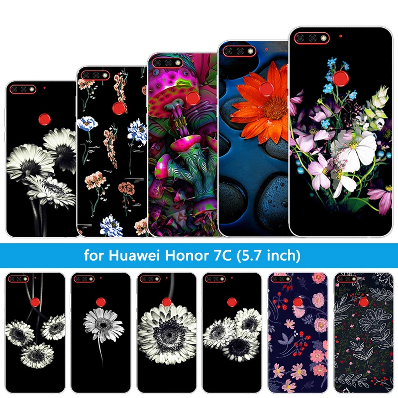 Для Huawei Honor 7C Aum-L41 Ультратонкий чехол для телефона прозрачный край мягкий TPU 5 7