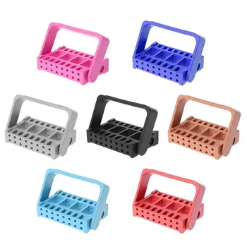 

16 Holes Nail Art Drill Bit Display Grinding Head Holder Storage Box Manicure Container