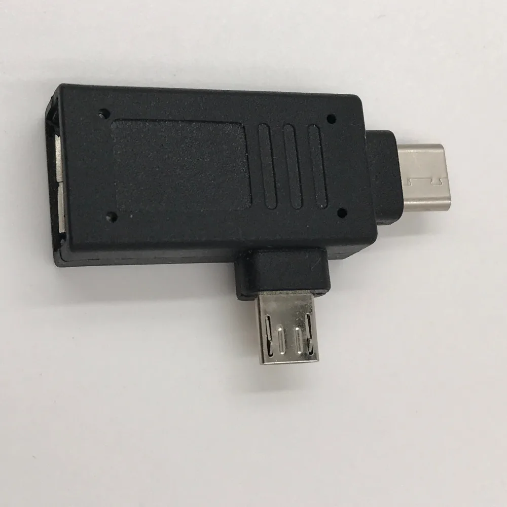 Тип C+ Micro USB к USB2.0 адаптер мужчин и женщин USB3.1 к USB2.0 Micro к USB передачи данных Столярный тонкой работы 1 шт