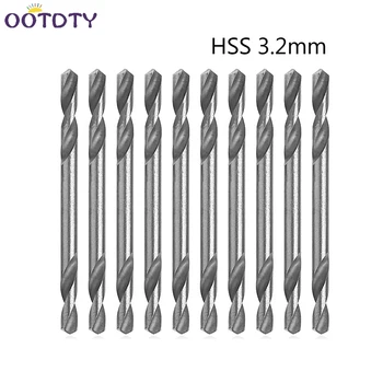 

10Pcs/Set 3.2mm HSS Double Ended Spiral Torsion Drill Tools Drills