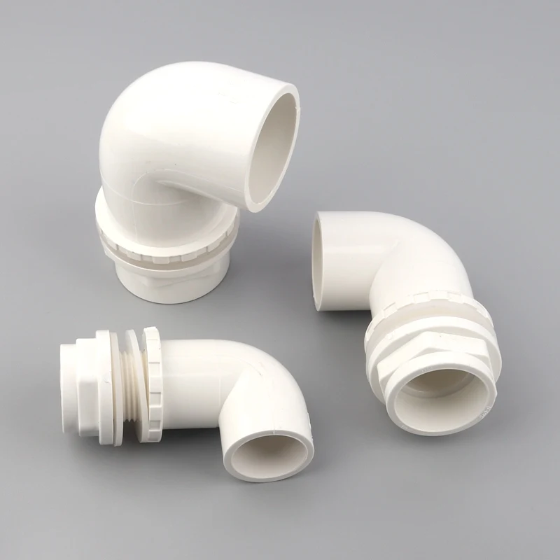 

3pcs/lot 32/40/50mm Water Intake/Outlet 90 Degrees Elbow Joint Aquarium Large Fish Tank Aquaculture Box Inlet Drainage Connector