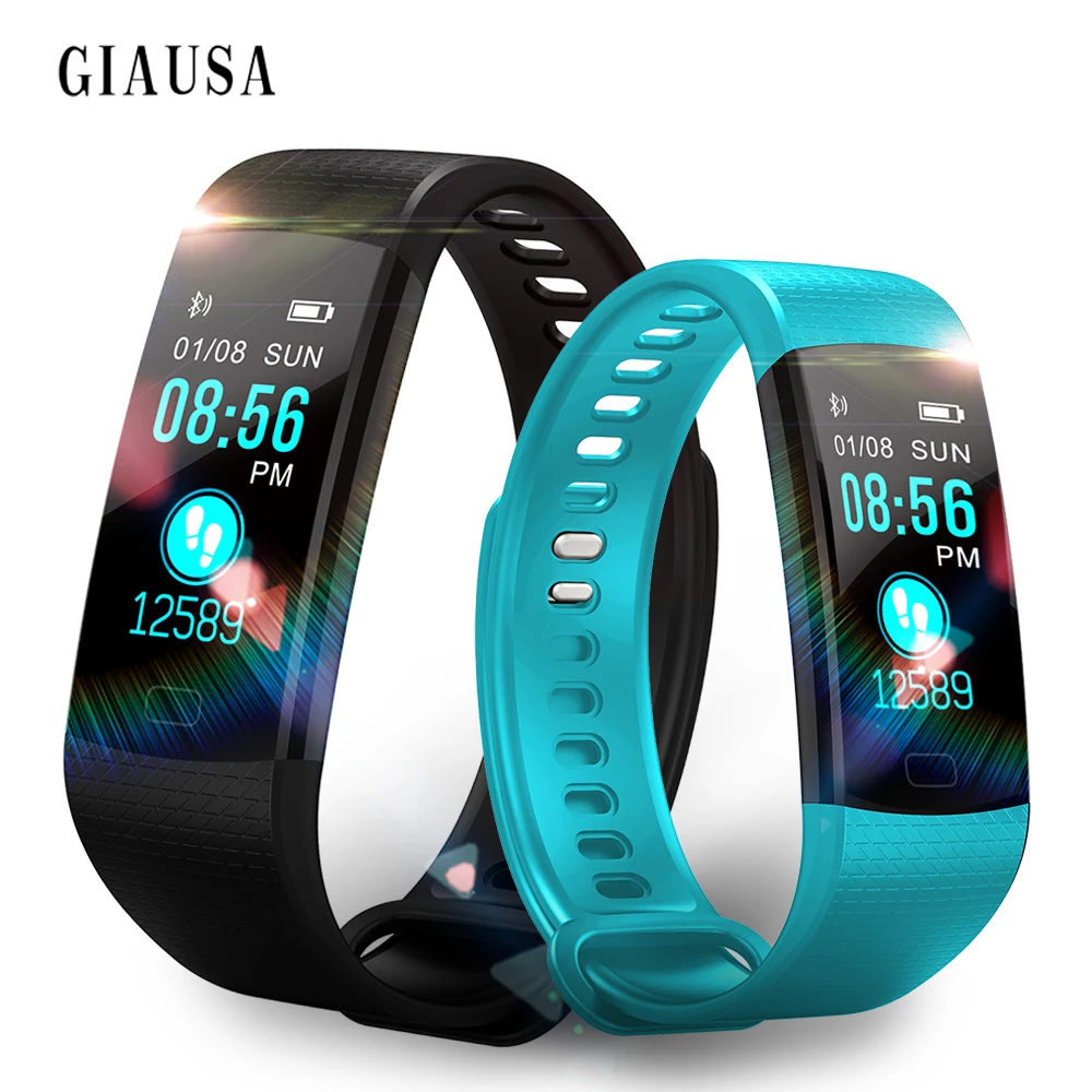 

2019 New Smart Watch Fitness Bracelet Heart Rate Monitor IP67 Waterproof Color Screen Sport Tracker Watch PK Mi Band 2 3 Women