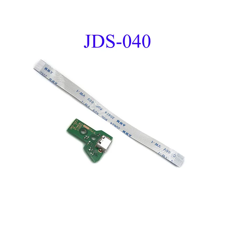 JDS-001 JDS-011 JDS-030 JDS-040 зарядка через usb Порты и разъёмы гнездо платы с зарядной платой гибкий ленточный кабель для PS4 Pro плата контроллера - Цвет: JDS-040 12PIN Cable