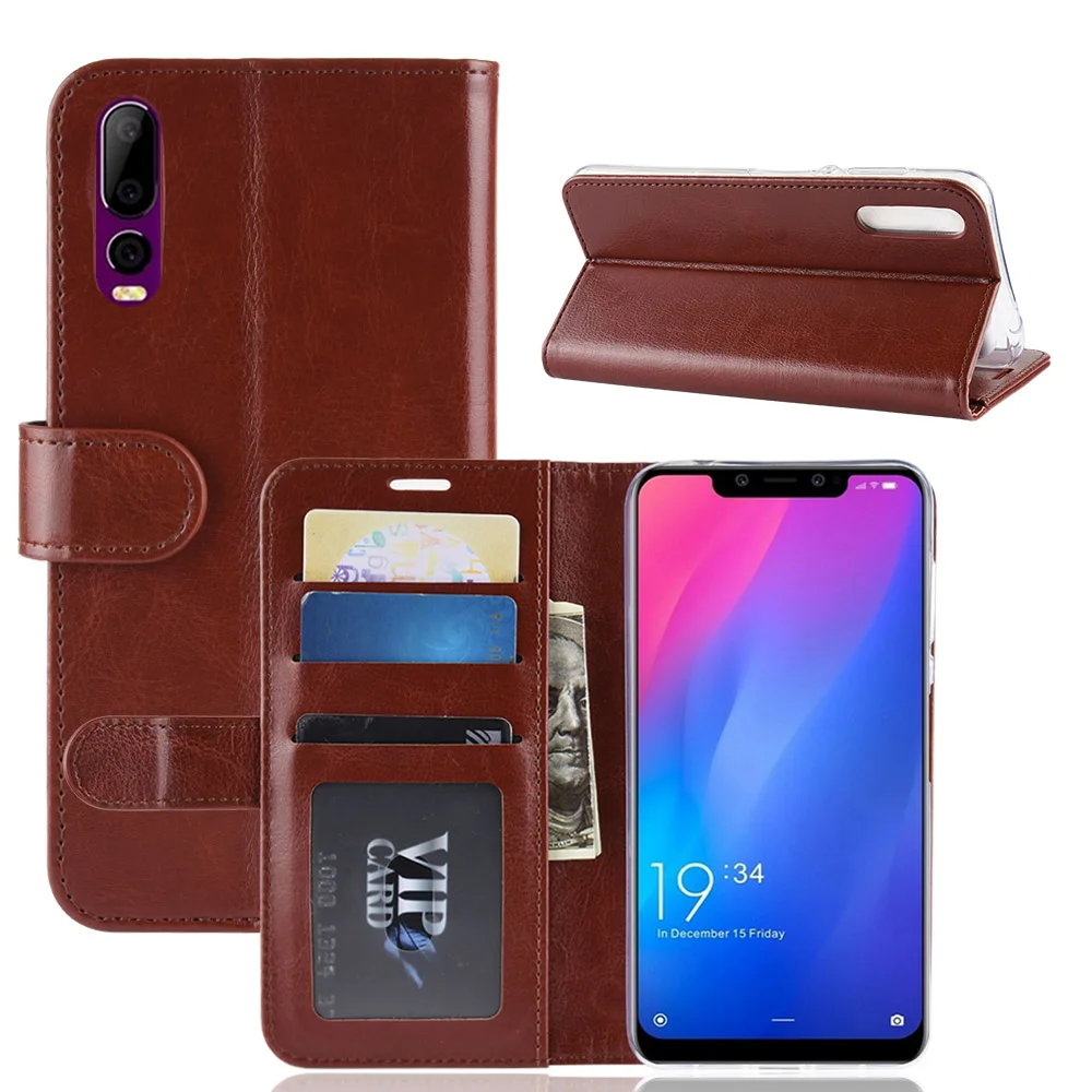 

Premium Pu Leather case card holder cover case for Elephone A5 /A5 Lite 6.18" protective case coque fundas
