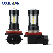 OXILAM 2Pcs H11 HA CONDOTTO Le Lampadine H9 H8 H16JP Luci di Nebbia per Audi BMW Mercedes Hyundai Nissan Toyota VW Volkswagen skoda Volvo