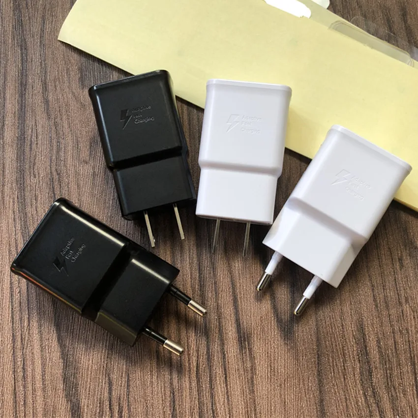Оригинальное качество oem 9V-1.67A 5 V 2A США/ЕС Plug Быстрая зарядка Travel adapter Быстродействующее зарядное устройство для S10 S9 S8 S7 iPhone
