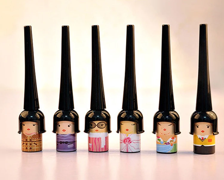 

One Piece Black Waterproof Liquid Eyeliner Pencil New Fashion Brand Make Up Beauty Color Random Girls Pattern MU-112-Random