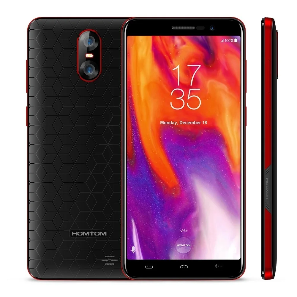HOMTOM S12 смартфон 18:9 полный Дисплей 5 0 &quotAndroid 6 2750 мАч 1 Гб + 8 MTK6580 QuadCore 8MP 2MP задние