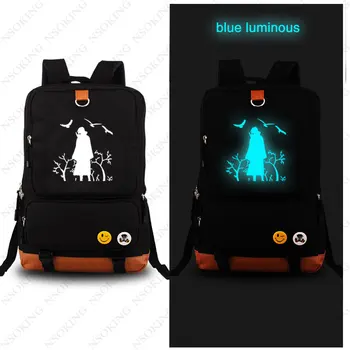 

Anime Naruto Uzumaki Printing Canvas Mochila Feminina Travel Military Bag luminous School Bags for Teenagers Laptop Backpack