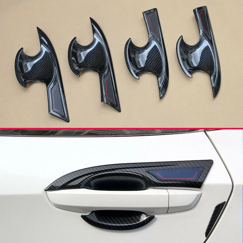 

1 Set Car Doors Handle Surrounds Protective Cover For Honda Civic Sedan 16-19