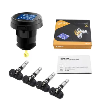 

Dragonpad Built-in TPMS TS61 Tire Pressure Monitoring System Tool Wireless Real-time Cigarette Lighter Plug Car Accessories