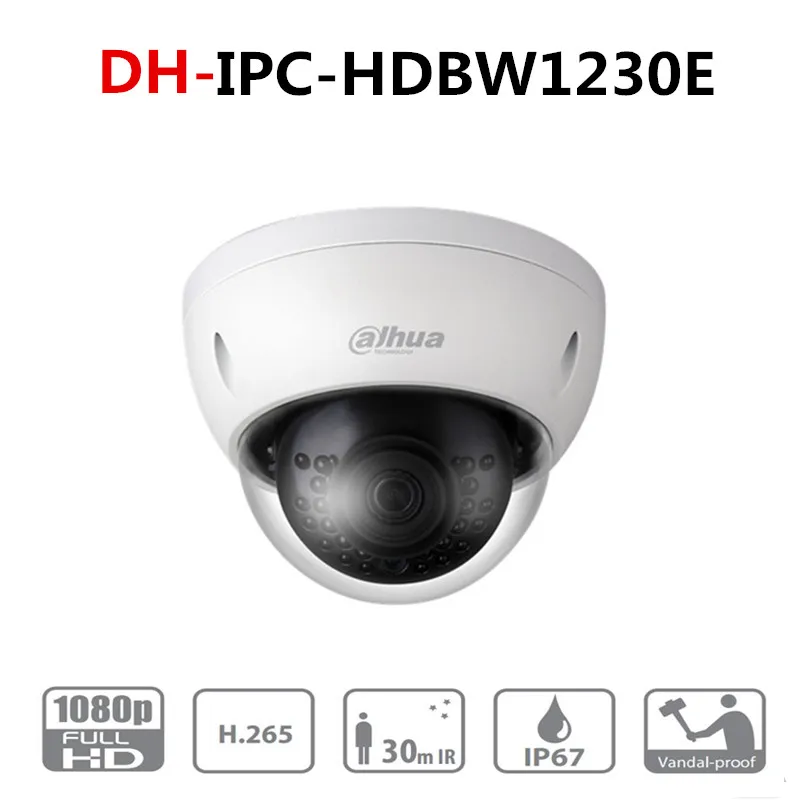 

Original DH IPC-HDBW1230E 2MP IR Mini-Dome Network Camera with Max IR LEDs length 30m IP Camera IPC-HDBW1230E