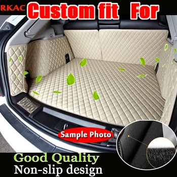

High quality! Full set car trunk mats for Audi Q7 2017 5seats waterproof cargo liner boot carpets for Audi Q7 2016,Free shipping