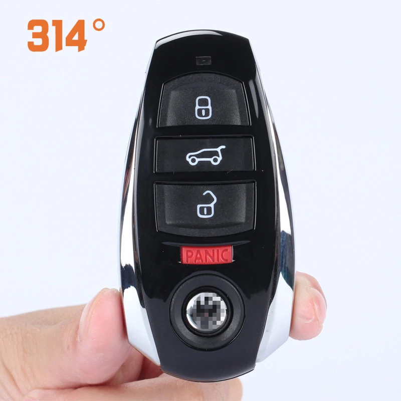 

3 Button Black Car Remote Control Smart Card Shell Replacement Key Including Small Key Suit For Volkswagen T o u a r e g Car Key