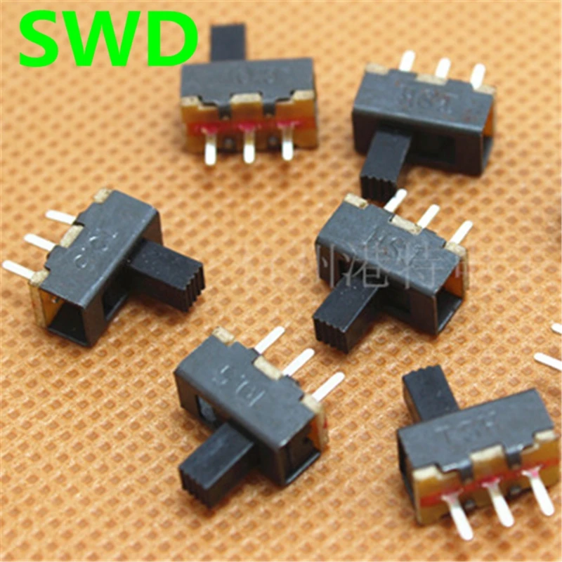 

20pcs SS12F17G4 2 Position SPDT 1P2T 3 Pin PCB Panel Mini Vertical Slide Switch #DSC0039