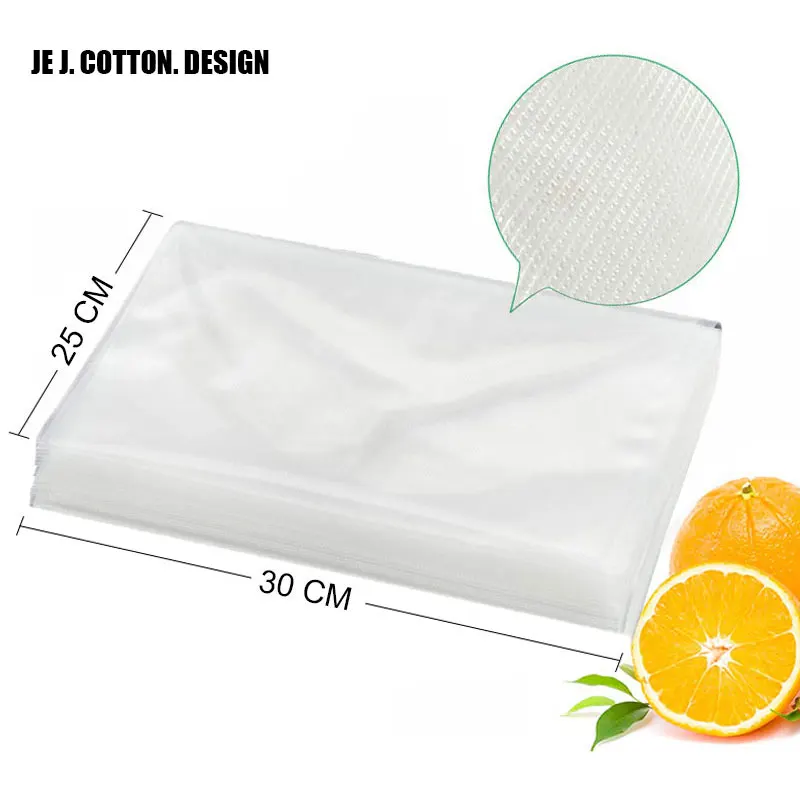 100 Pieces/lot 25*30 CM Food Grade Vacuum Packer Bags for Food Grain