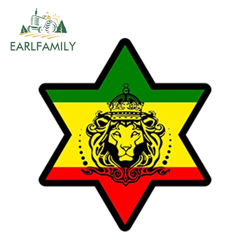 Наклейка для стайлинга автомобиля EARLFAMILY 13 см x наклейка водонепроницаемая Rasta Reggae