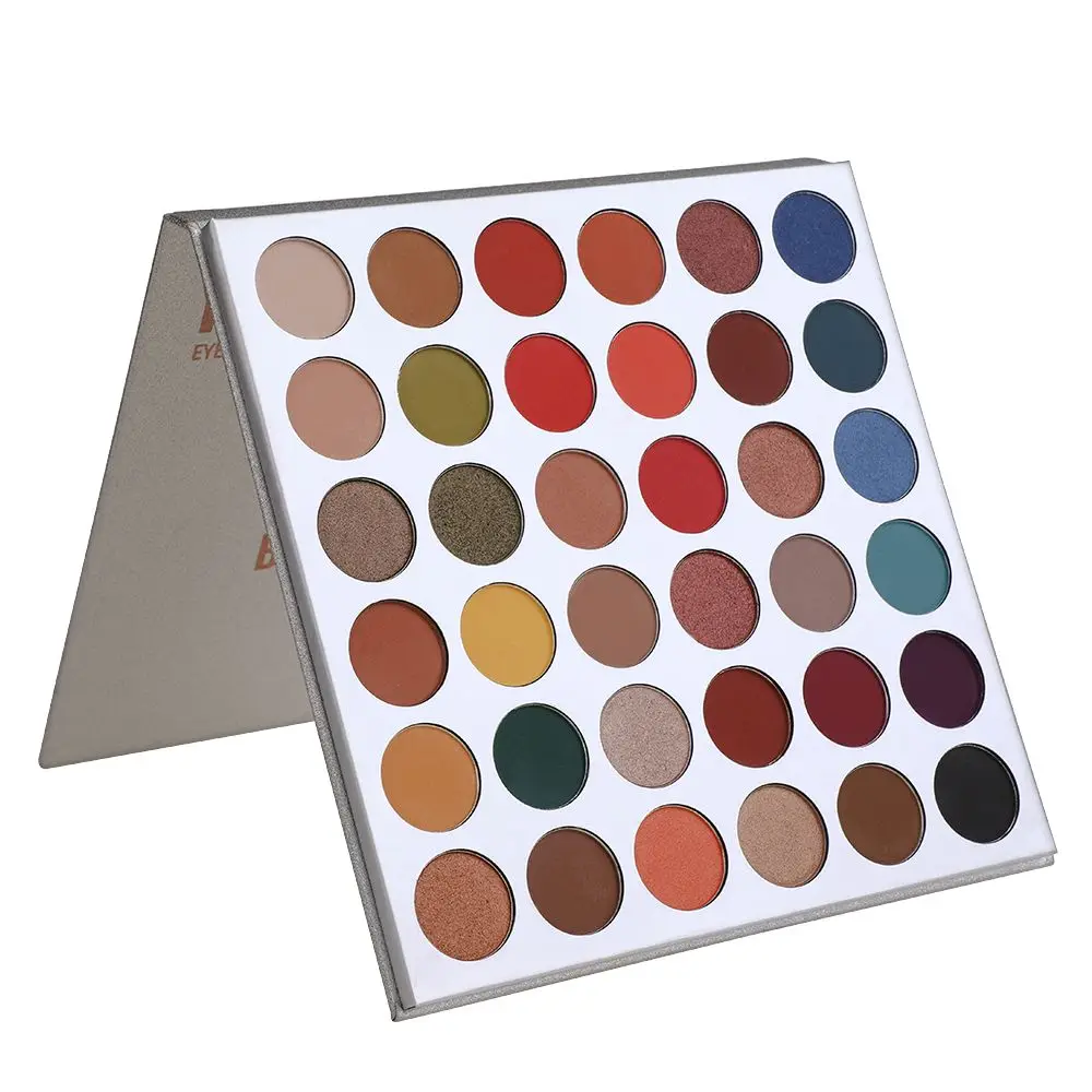 36 цветов Beauty Glazed Мерцающая пигментная палитра матовые блестящие тени для век