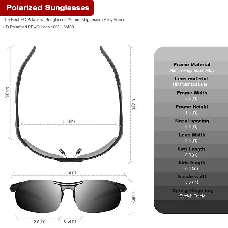 Jual Juli Pria Olahraga Gaya Terpolarisasi Kacamata untuk Pria Perjalanan Oculos Mengemudi Golf Unbreakable Alumin Magnesium Logam Bingkai Kacamata