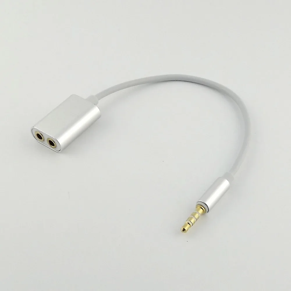 10pcs 3 5mm Stereo Audio Male to 2 Female Headphone Splitter Cable for Phone Mp3 Mp4