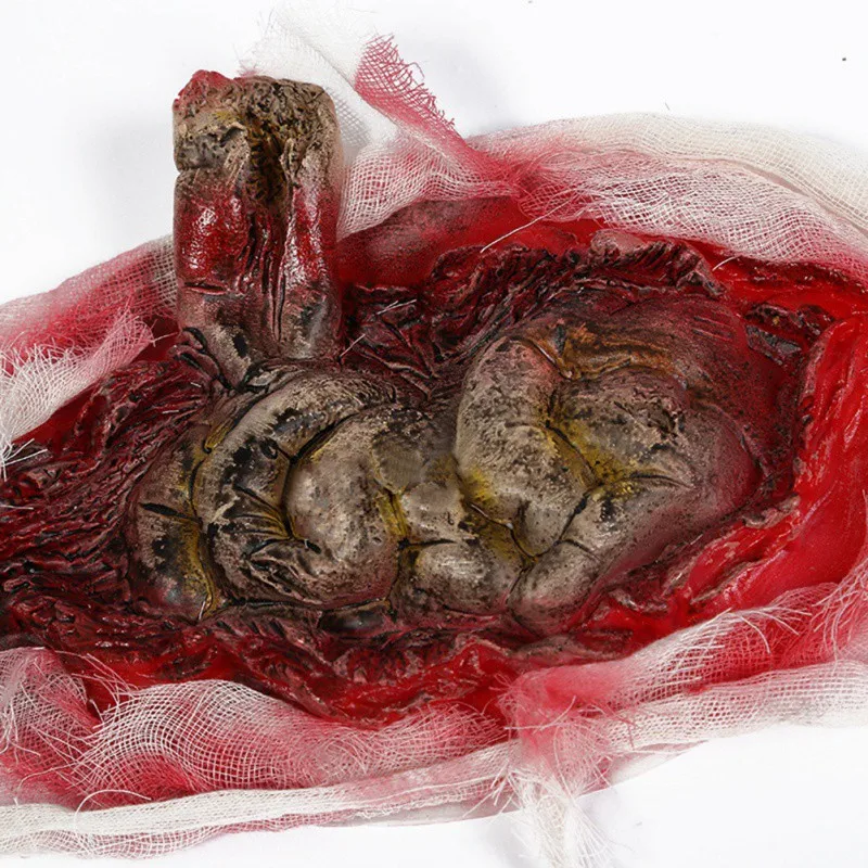 Halloween Blood Bandage for Haunted House Bar KTV Decoration Large Intestine Death Baby Waist Bandage Tricky Scary Props