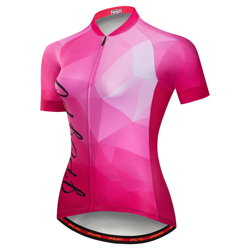 Велоспорт Джерси Женская велосипедная одежда из Джерси для горного велоспорта Топ Майо Лето Гонки Дорога Горный Спорт рубашка женская дышащая розовая - Цвет: 5803
