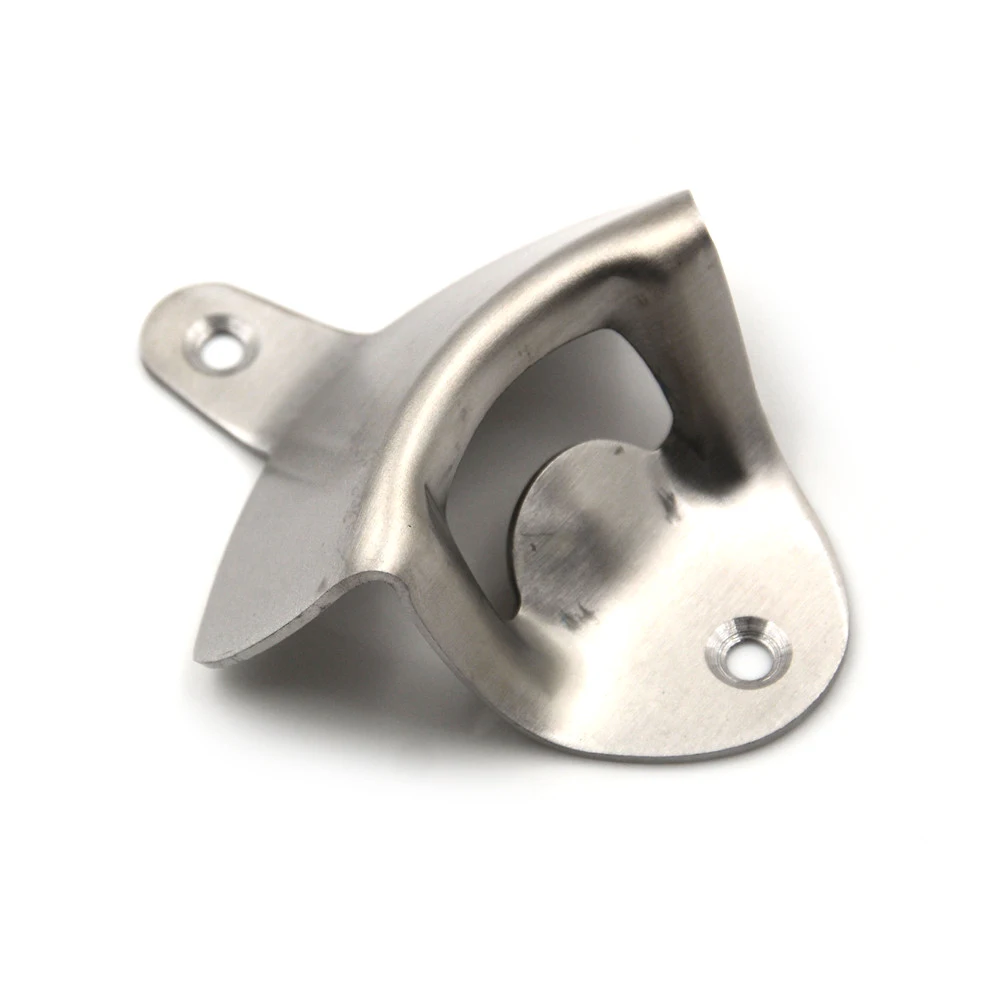 

1pc Stainless Steel Convenient Wall Mount Bar Beer Soda Glass Cap Bottle Opener Cooking Tools top quality